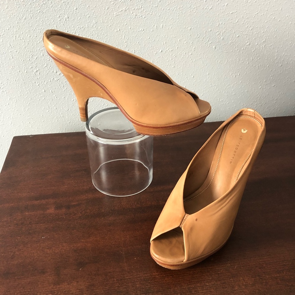 Leifsdottir leather wedge Heels Size 7 / 37.5